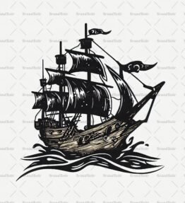 Antikes Piratenschiff
